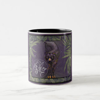 De Café Em Dois Tons Caneca chinesa do tigre do zodíaco