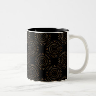 De Café Em Dois Tons Caneca chique sofisticada, Mocha