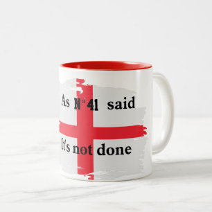 De Café Em Dois Tons Caneca Citação Futebol Inglaterra Nº 41