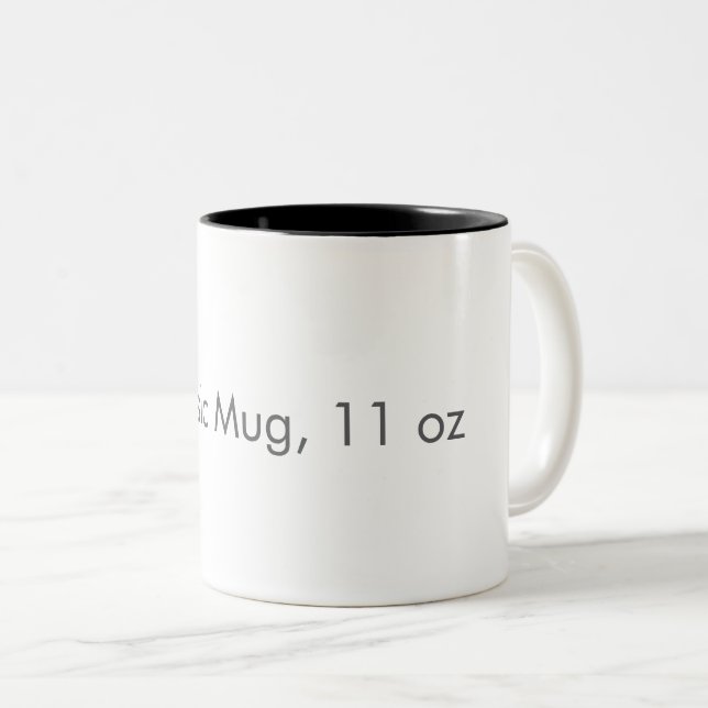 De Café Em Dois Tons Caneca Clássica, 325 ml (Frente Esquerda)