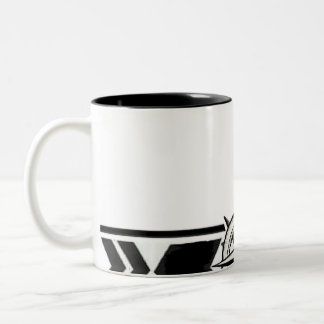 De Café Em Dois Tons Caneca Clássica com Padrão Tribal Geométrico Preto