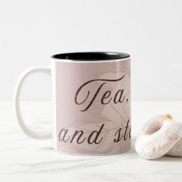 De Café Em Dois Tons Caneca Clássica - Estética Minimalista Inspirada n