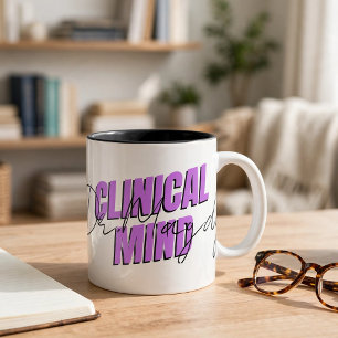 De Café Em Dois Tons Caneca Clínica Personalizada Mind Doctor   Nome Pe