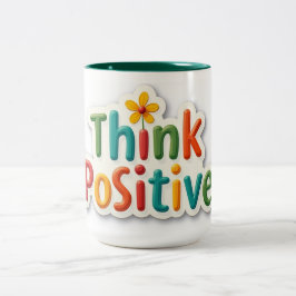 De Café Em Dois Tons Caneca com design motivacional