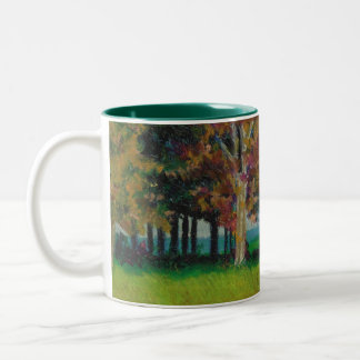De Café Em Dois Tons Caneca com "Home design na queda"