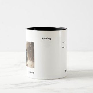 De Café Em Dois Tons caneca com imagem e texto