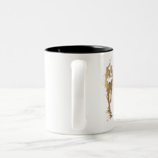 De Café Em Dois Tons caneca com lobo