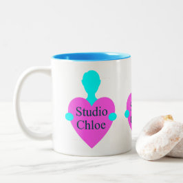 De Café Em Dois Tons Caneca com logo triplo da Studio Chloe