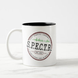 De Café Em Dois Tons Caneca com Logotipo da S.P.E.C.T.R. | Corações Ass