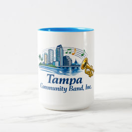De Café Em Dois Tons Caneca com Logotipo da TCB Trumpet