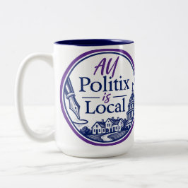 De Café Em Dois Tons Caneca com logotipo do All Politix
