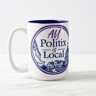 De Café Em Dois Tons Caneca com logotipo do All Politix