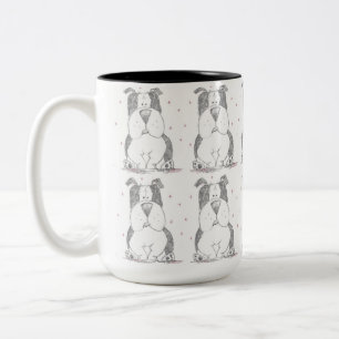De Café Em Dois Tons Caneca com vários marcadores