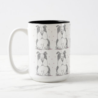 De Café Em Dois Tons Caneca com vários marcadores