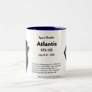 De Café Em Dois Tons Caneca comemorativa do vaivém espacial