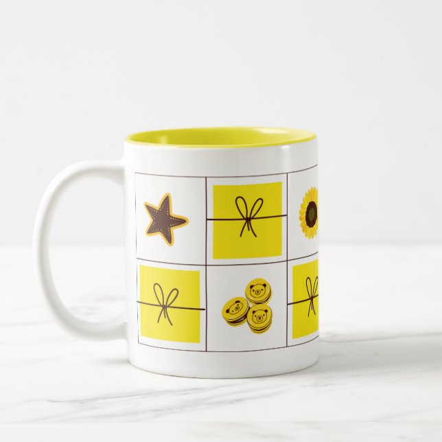 De Café Em Dois Tons Caneca Coquette Estética (Esquerda)