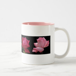 De Café Em Dois Tons Caneca cor-de-rosa