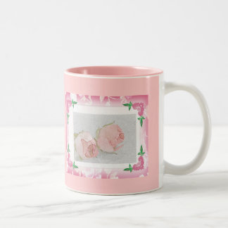 De Café Em Dois Tons Caneca cor-de-rosa