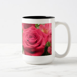 De Café Em Dois Tons Caneca cor-de-rosa da beleza intemporal