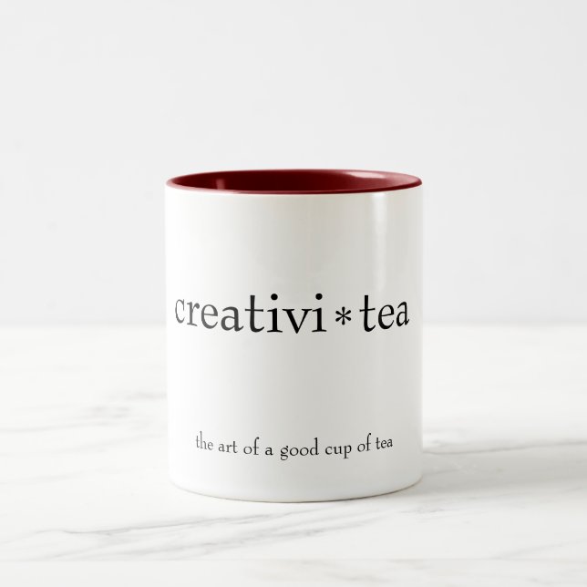 De Café Em Dois Tons caneca "creativi-tea" (Centro)