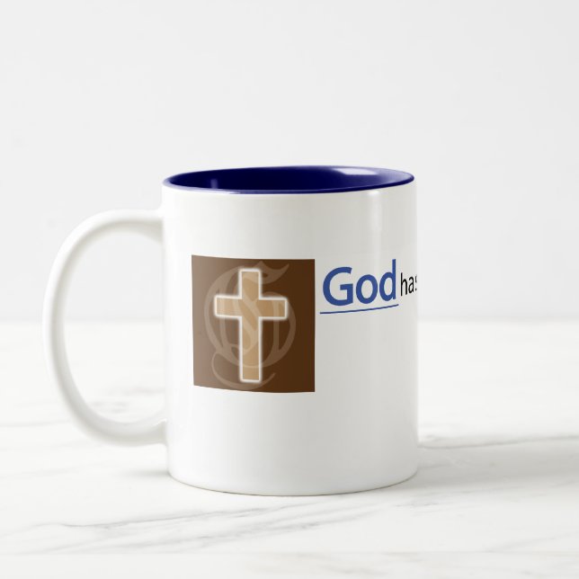 De Café Em Dois Tons Caneca cristã: Pedido do amigo (Esquerda)