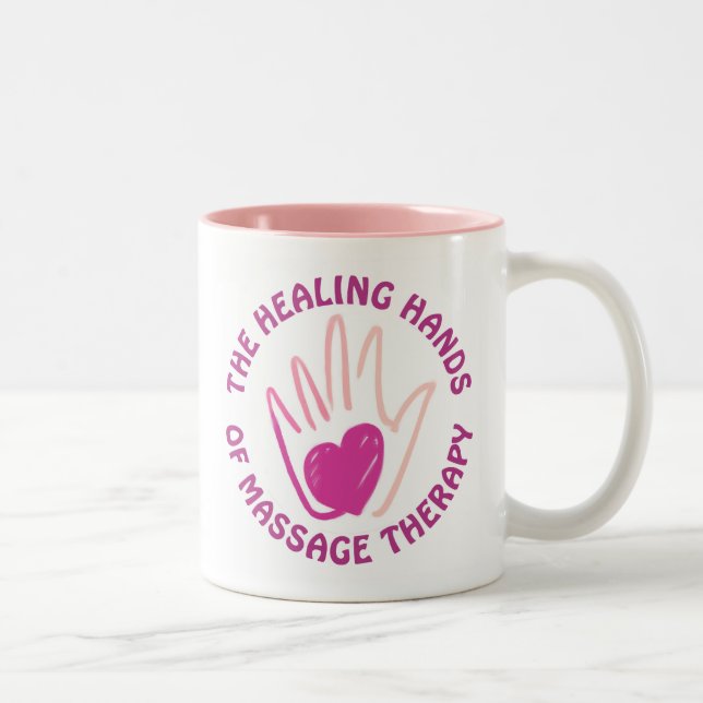 De Café Em Dois Tons Caneca cura da TA das mãos (Direita)