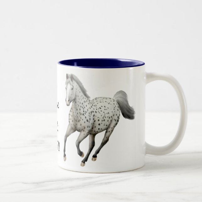 De Café Em Dois Tons Caneca customizável do amor do Appaloosa do (Direita)