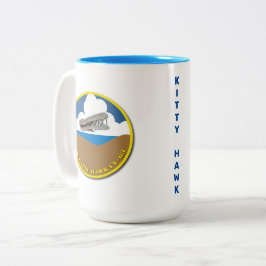 DE CAFÉ EM DOIS TONS CANECA CV-63 USS KITTY HAWK