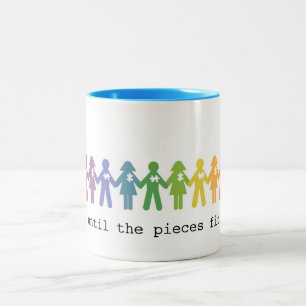 De Café Em Dois Tons Caneca da aceitação do autismo… Até que as pa