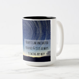 De Café Em Dois Tons Caneca da afirmação do dinheiro