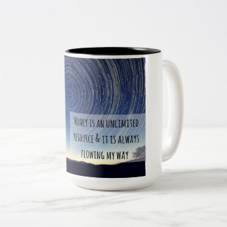 De Café Em Dois Tons Caneca da afirmação do dinheiro