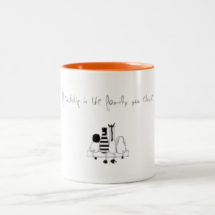De Café Em Dois Tons Caneca da amizade