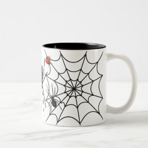 De Café Em Dois Tons Caneca da aranha do Dia das Bruxas