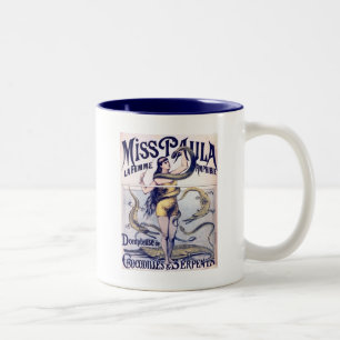 De Café Em Dois Tons Caneca da arte da senhorita Paula Circo Poster