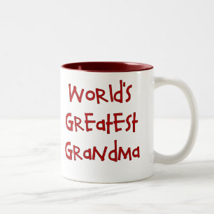 De Café Em Dois Tons Caneca da avó do mundo a grande