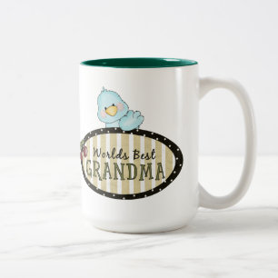 De Café Em Dois Tons Caneca da avó do mundo a melhor