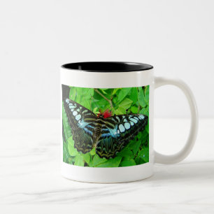 De Café Em Dois Tons Caneca da borboleta