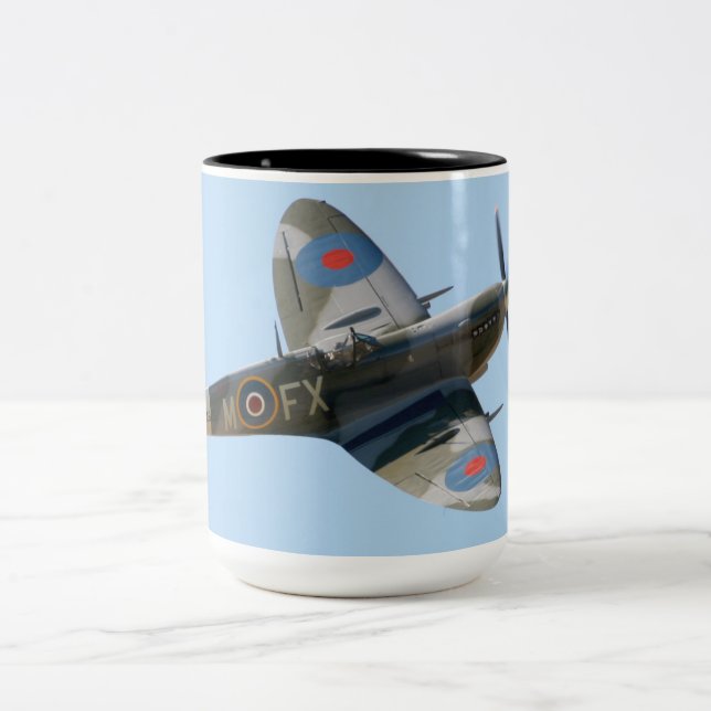 De Café Em Dois Tons Caneca da cabeça-quente (Centro)