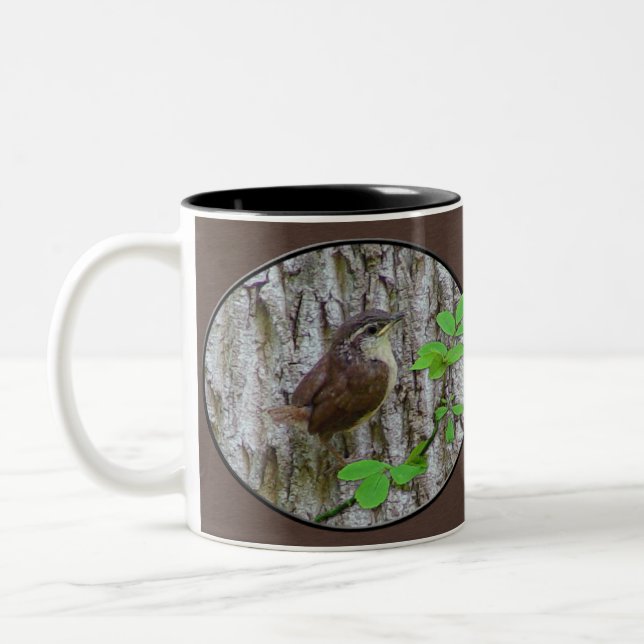 De Café Em Dois Tons Caneca da carriça do bebê (Esquerda)