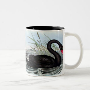 DE CAFÉ EM DOIS TONS CANECA DA CISNE PRETA