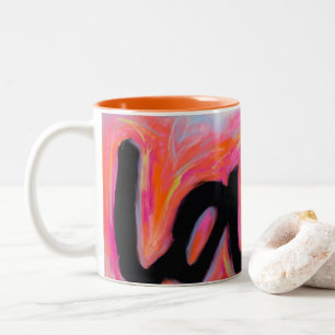 De Café Em Dois Tons Caneca da coleção do "AMOR"