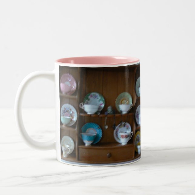 De Café Em Dois Tons caneca da coleção do teacup (Esquerda)