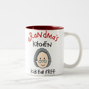 De Café Em Dois Tons Caneca da cozinha da avó
