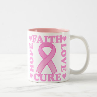 De Café Em Dois Tons Caneca da cura do amor da fé da esperança