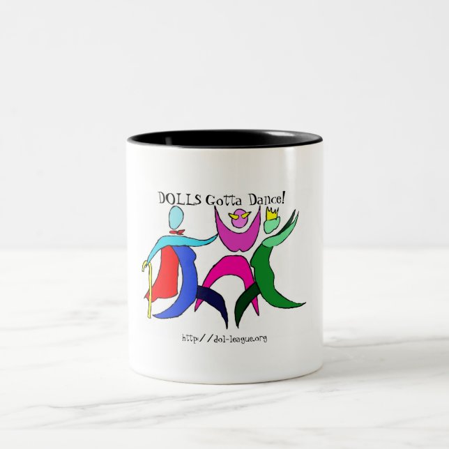 De Café Em Dois Tons Caneca da dança (Centro)