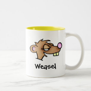 De Café Em Dois Tons Caneca da doninhas