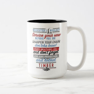 De Café Em Dois Tons Caneca da doxologia do lenhador