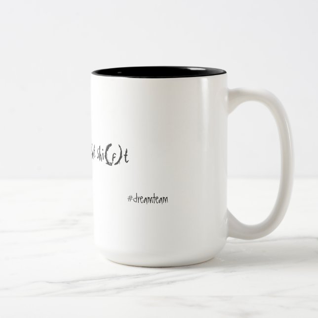 De Café Em Dois Tons Caneca da equipa ideal do turno da noite (Direita)