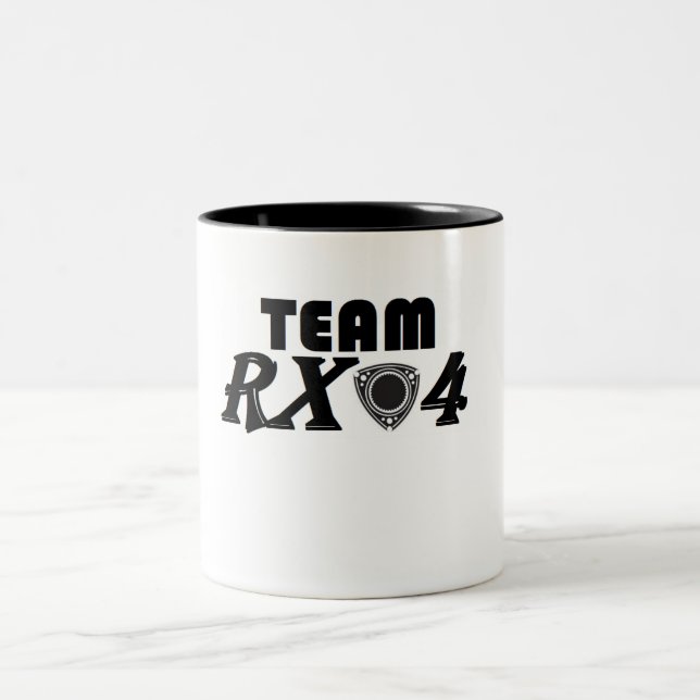 De Café Em Dois Tons Caneca da equipe Rx7 (Centro)