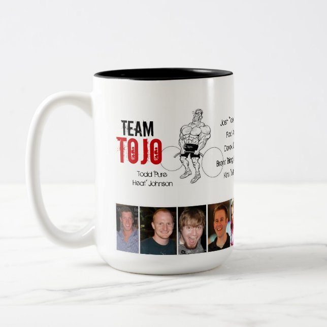 De Café Em Dois Tons Caneca da equipe TOJO 2012 (Esquerda)